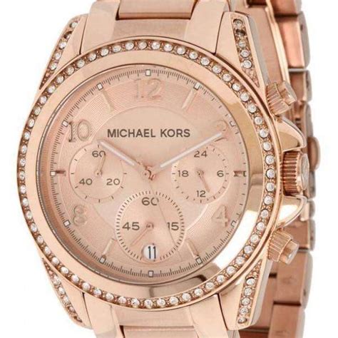 michael kors womens mk5263 blair rose gold-tone watch|Blair Rose Gold.